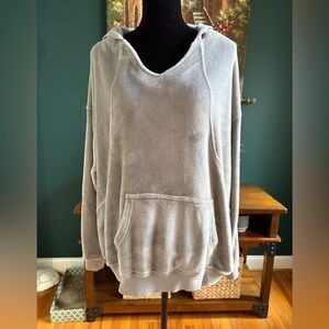 Easel Gray Hooded Top